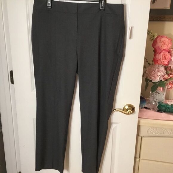 NWT The Limited Women’s Sz. 14S Gray Straight Leg Trousers - Picture 4 of 9